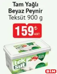 TEKSÜT TAM YAĞLI BEYAZ PEYNİR 900 G